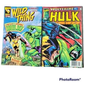 MARVEL Hulk & Wolverine Comic Bundle x2 - 1999